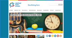Desktop Screenshot of lakeheadschools.ca